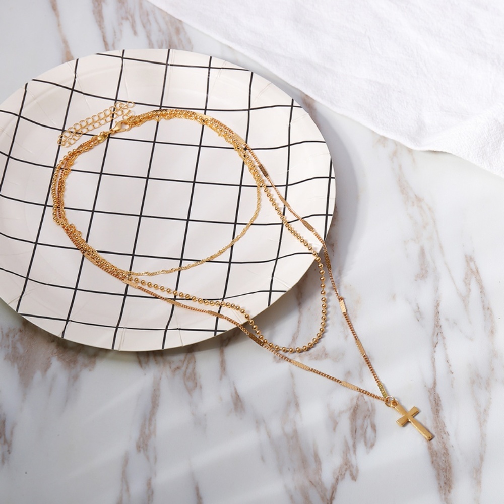Antique Style//European Cross Layering Necklaces - Picture 5 of 7